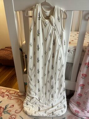 Kyte BABY Cream Sleep Sack with Lavender Print
